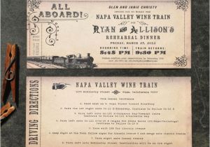 Train Ticket Wedding Invitations Vintage Train Ticket Invitation Diy Printable Vintage