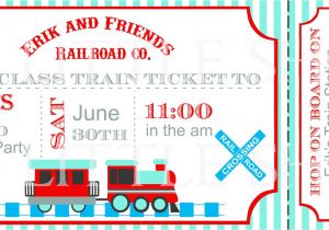 Train Tickets Birthday Invitations Items Similar to Train Ticket Birthday Party Invitation