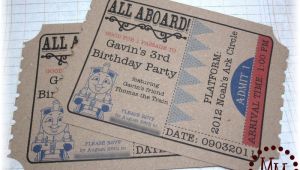 Train Tickets Birthday Invitations Train Ticket Birthday Invitations the Scrap Shoppe