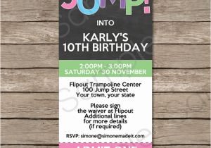 Trampoline Birthday Party Invitation Template Free Free Printable Trampoline Birthday Party Invitations