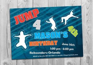 Trampoline Birthday Party Invitations Free 7 Best Images Of Trampoline Birthday Party Invitations