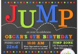 Trampoline Party Invitations Free Jump Invitation Printable or Printed with Free Shipping