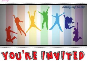 Trampoline Party Invitations Free We Have Free Amazing Jump Invitation Printables On Our