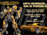 Transformer Birthday Invitations Templates Transformers Invitation Template
