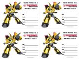 Transformer Birthday Invitations Templates Transformers Party Invitation Free Printable