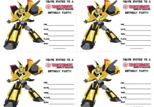 Transformer Birthday Invitations Templates Transformers Party Invitation Free Printable