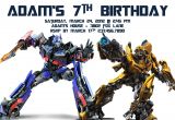 Transformer Party Invitations Transformer Birthday Invitations Bagvania Free Printable