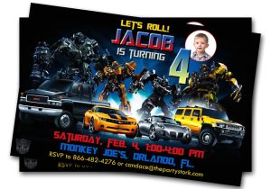 Transformer Party Invitations Transformers Birthday Party Invitations Cimvitation