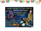 Transformer Party Invites Transformers Invitation Transformer Birthday by Hdinvitations