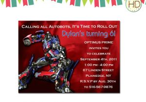 Transformer Party Invites Transformers Invitation Transformer Birthday by Hdinvitations