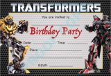 Transformer Party Invites Transformers Megatron Kids Children Birthday Party