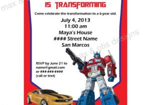 Transformers Party Invitations Free Printable Items Similar to Transformers theme Printable Invitation