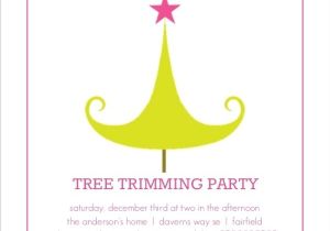 Tree Trimming Party Invitations Bright Tree Trimming Holiday Party Invitation Holiday