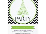 Tree Trimming Party Invitations Chevron Christmas Tree Trimming Party Invitation Zazzle