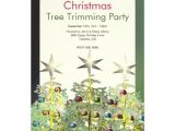 Tree Trimming Party Invitations Three Christmas Trees Tree Trimming Party 5×7 Paper
