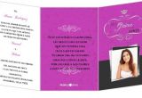 Tri Fold Quinceanera Invitations Fabulous Pink and Gray Tri Fold Quinceanera Invitation