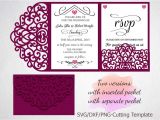 Tri Fold Quinceanera Invitations Tri Fold Wedding Invitation Pocket Enve Design Bundles