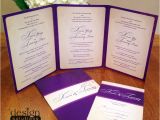 Tri Fold Wedding Invitations with Pocket Tri Fold Wedding Invitations Template