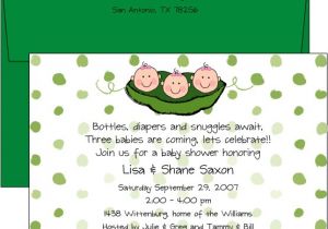 Triplet Baby Shower Invitations Baby Shower Invitations Wording for Triplets Rubber