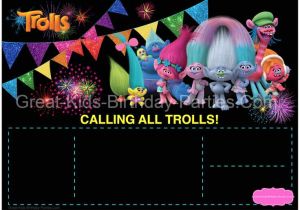 Trolls Party Invitation Template 151 Best Trolls Party Images On Pinterest Troll Party