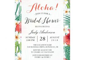 Tropical Bridal Shower Invitations Templates Lovely Bridal Shower Invitations Hawaiian Ideas