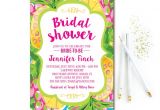 Tropical Bridal Shower Invitations Templates Tropical Bridal Shower Invitation Pineapple Bridal
