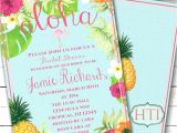 Tropical Bridal Shower Invitations Templates Unique Hawaiian Invitation Templates Free Luau