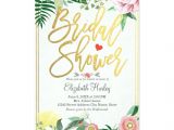 Tropical themed Bridal Shower Invitations Elegant Vintage Floral Bridal Shower Invitations