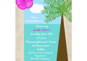 Tropical themed Bridal Shower Invitations Tropical Bridal Shower Invitation Tropical Days