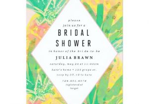 Tropical themed Bridal Shower Invitations Tropical Luau Bridal Shower Invitation