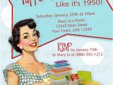 Tupperware Party Invitations Printable Diy 50 39 S Retro Housewife theme Tupperware Party