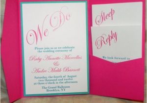 Turquoise and Hot Pink Wedding Invitations 17 Best Images About Hot Pink Wedding On Pinterest