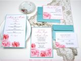 Turquoise and Hot Pink Wedding Invitations Wedding Blossoms Turquoise and Pink Wedding Inspiration