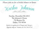 Turquoise Black and White Wedding Invitations Diy Bridal Shower Printable Invitation 5×7 Black White