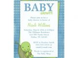 Turtle Invitations for Baby Shower Turtle Blue Polka Dot Baby Shower Invitations