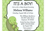 Turtle Invitations for Baby Shower Turtle Green Dots Baby Shower Invitations