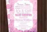 Tutu and Tiara Baby Shower Invitations Tiaras and Tutus Girls Baby Shower Invitations Princess