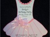 Tutu Birthday Party Invitations Personalized Birthday Party Invitations Ballet Tutu Set Of