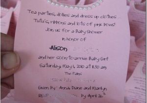 Tutu themed Baby Shower Invitations Tutu Baby Shower Idea Invitation