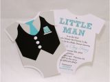 Tuxedo Baby Shower Invitations Little Man Tuxedo Sie Invitations Black White by