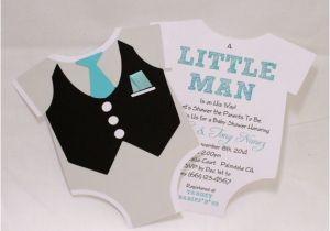 Tuxedo Baby Shower Invitations Little Man Tuxedo Sie Invitations Black White by
