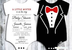 Tuxedo Onesie Baby Shower Invitations Tuxedo Esie Baby Shower Invitation Set Of 20 by