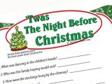 Twas the Night before Christmas Party Invitation Twas the Night before Christmas Game Printable Game