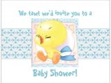 Tweety Bird Baby Shower Invitations 20 Baby Boy Tweety Bird Looney Tunes Shower Invitations