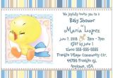 Tweety Bird Baby Shower Invitations Custom Baby Boy Tweety Bird Shower Invitations Flat Cards