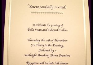 Twilight Wedding Invitation Template Breaking Dawn Party Invites Twilight Saga Life Family