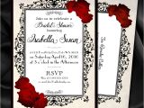 Twilight Wedding Invitation Template Twilight Lace Roses Invitation