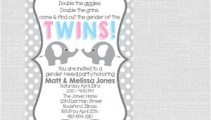 Twin Gender Reveal Party Invitations 8 Gender Reveal Party Invitations Psd Png Vector Eps