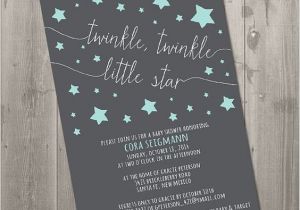 Twinkle Twinkle Little Star Baby Shower Invitation Wording Twinkle Twinkle Little Star Baby Shower Invitation Diy