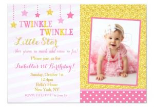 Twinkle Twinkle Little Star Birthday Invitation Template Free Twinkle Little Star Birthday Invitation Zazzle